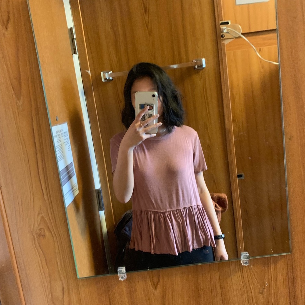 Dusty Rose Babydoll Shirt